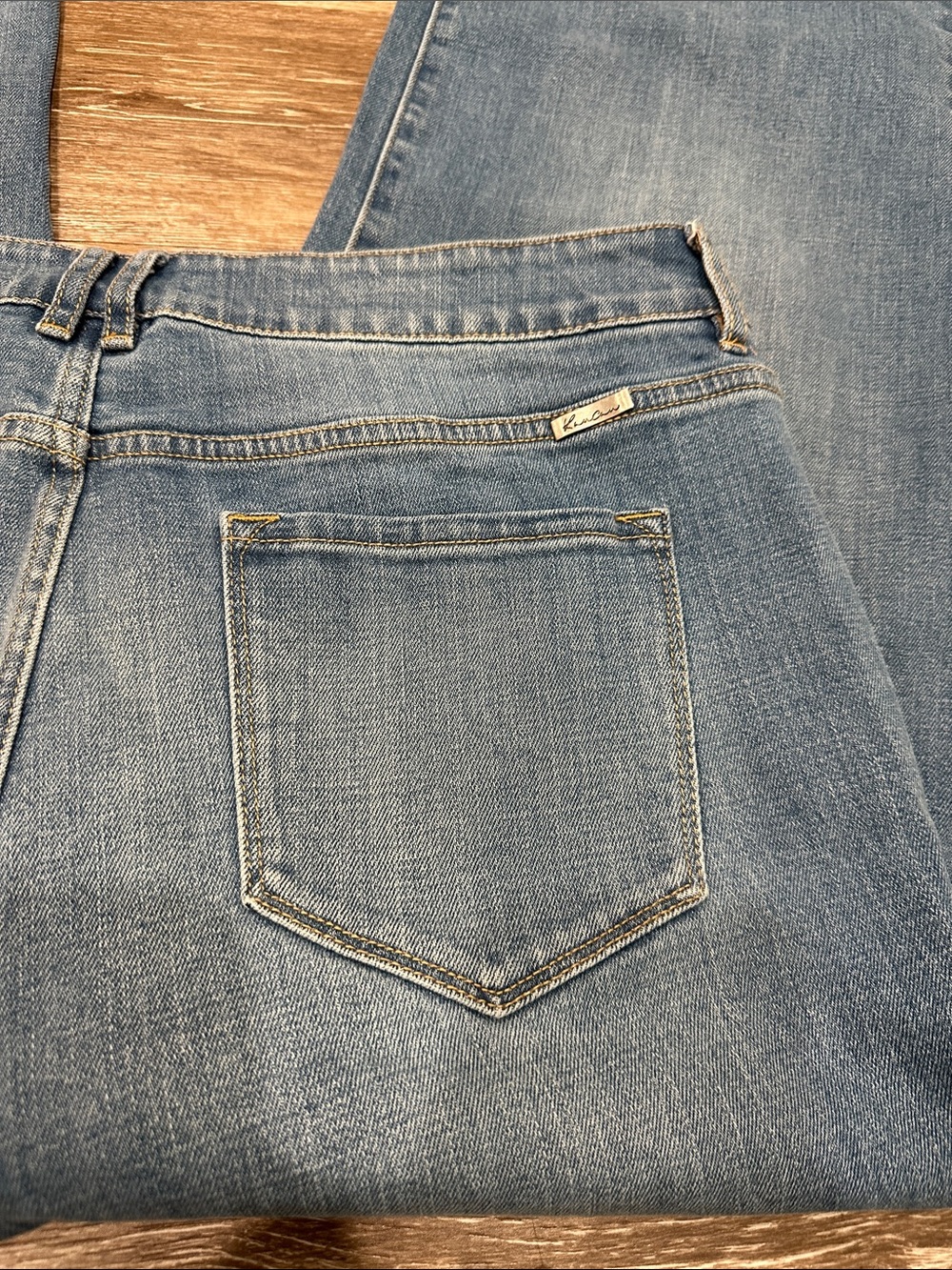 KanCan Medium Blue Straight Leg Denim Jeans - Picture 8 of 12